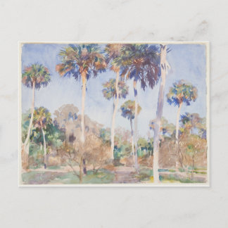 Postal Acuarela de Sargent de John Singer - Palmas