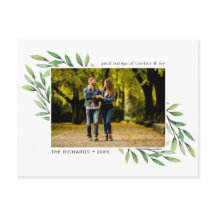 acuarela de vacaciones deja foto moderna