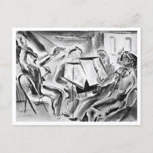 Postal Acuarela de vintage de Cámara Music Group