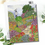 Postal Acuarela de Washington D.C.<br><div class="desc">Esta postal cuenta con originales acuarelas inspiradas en las hermosas flores del Parque Bartholdi, Washington D.C. Un sendero pavimentado rodeado de coloridas flores de primavera y visitado por un parlanchín parlanchín con el Capitolio de los Estados Unidos al fondo. Este es un arte original de Tiffany Duffy. Vea algo del...</div>