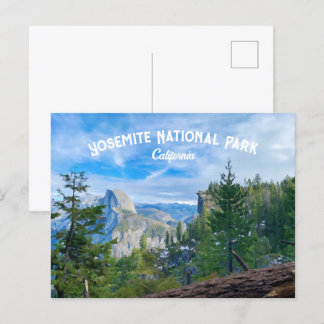 Postal Acuarela del Parque Nacional Yosemite