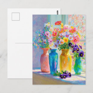 Postal Acuarela floral