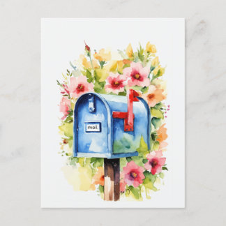 Postal Acuarela floral | Buzón
