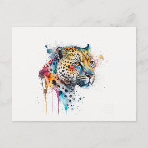Postal Acuarela jaguar