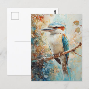 Postal Acuarela Kookaburra