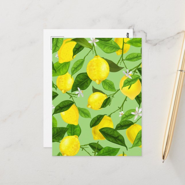 Postal Acuarela Limón 3 (Anverso/Reverso In Situ)