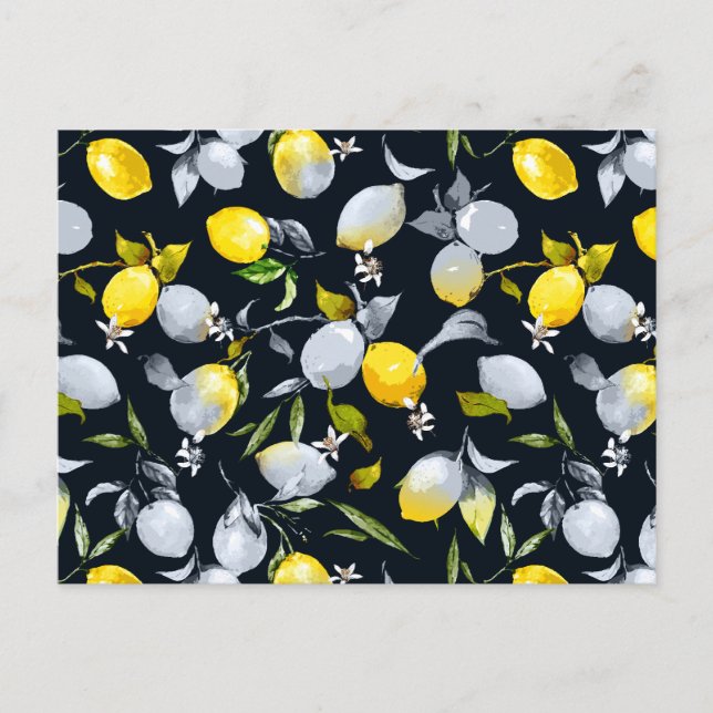 Postal Acuarela limones 12 (Anverso)