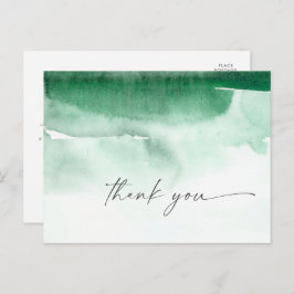Postal Acuarela moderna | Green Gracias Postcard