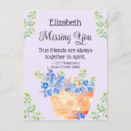 Postal Acuarela Olvídame No Flores Cita De Amigo