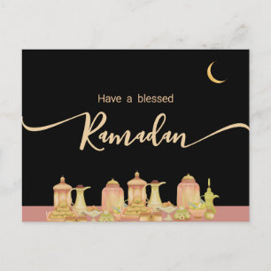 Postal Acuarela Ramadan Mubarak   Ramadan Kareem