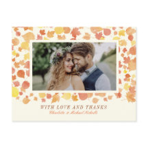 Acuarela Saltos de Otoño Foto Gracias Postcard