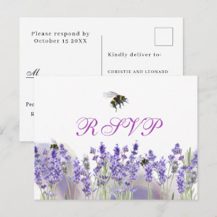 Postal Acuarela Sencillo Elegante Boho Wedding RSVP