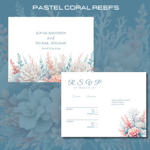 Postal Acuarela Tropical Bliss-RSVP-Boda- Postcard