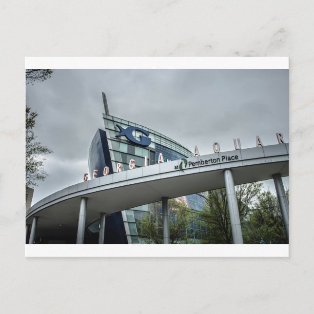 Postal Acuario de Georgia en Atlanta (Anverso)