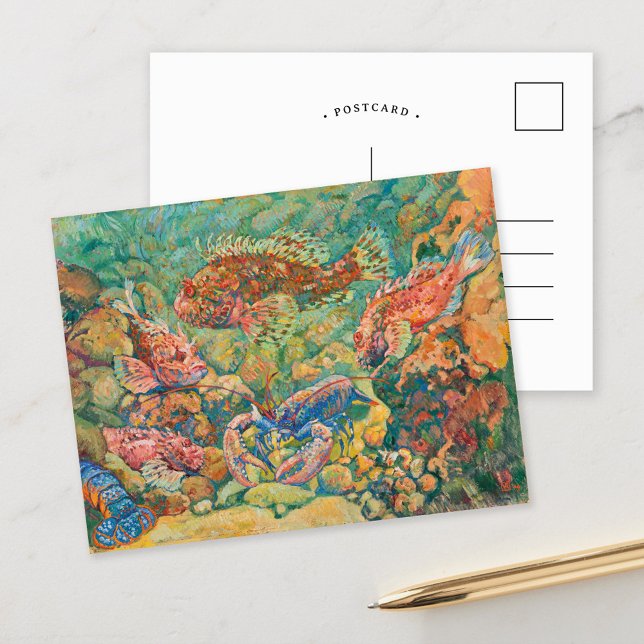 Postal Acuario | Theo van Rysselberghe (Subido por el creador)