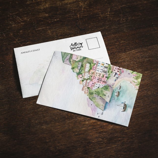 Postal acuática de Amalfi Coast Italia (Subido por el creador)