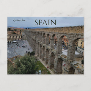 Postal Acueducto de Segovia en Ciudad Vieja Segovia Españ