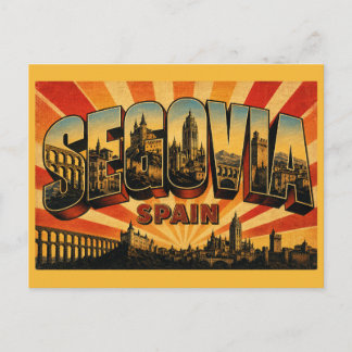 Postal Acueducto Romano de Segovia España