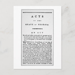 Postal Acuerdo que documenta la retirada forzosa de la en