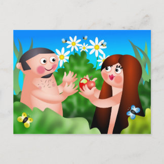 Postal Adam y Eve