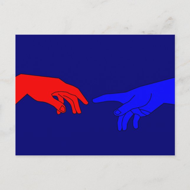 Postal Adán y Dios (Anverso)