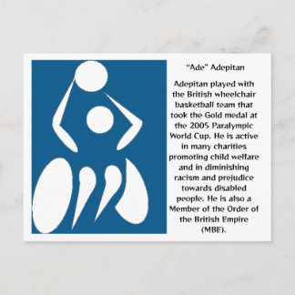 Postal Ade Adepitan, jugador de baloncesto en silla de ru