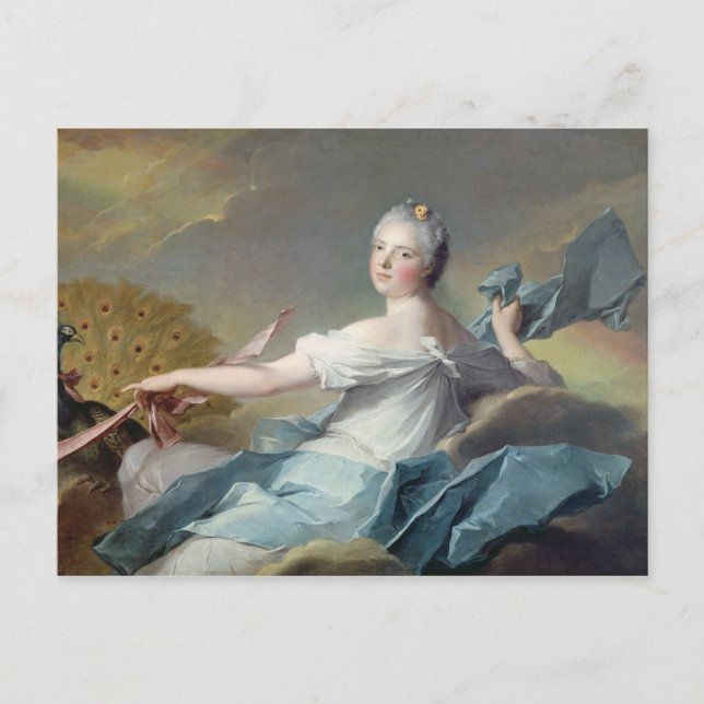 Postal Adelaida de Francia, como elemento del aire (Anverso)