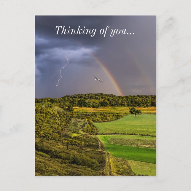 Postal Adelantándose A La Tormenta Pinteramente (Anverso)