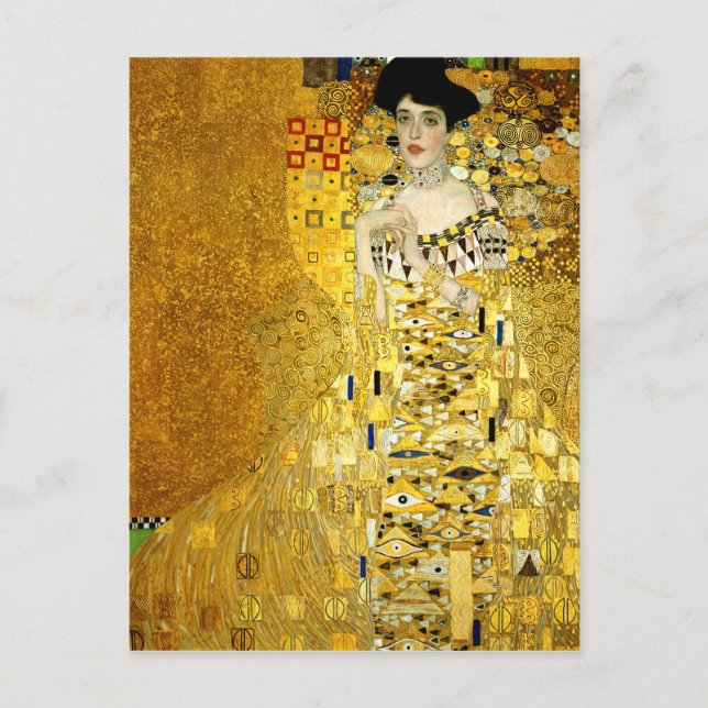 Postal Adele Bloch-Bauer I por Gustav Klimt Postcard (Anverso)