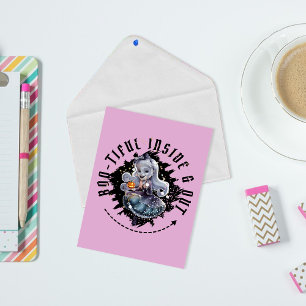 Postal "Adentro y Afuera Bootismo" Fantasma Chica