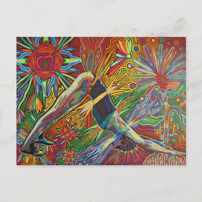 Postal adho mukha svanasana 2009 as postcard (Anverso)