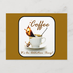 Postal Adicción al café