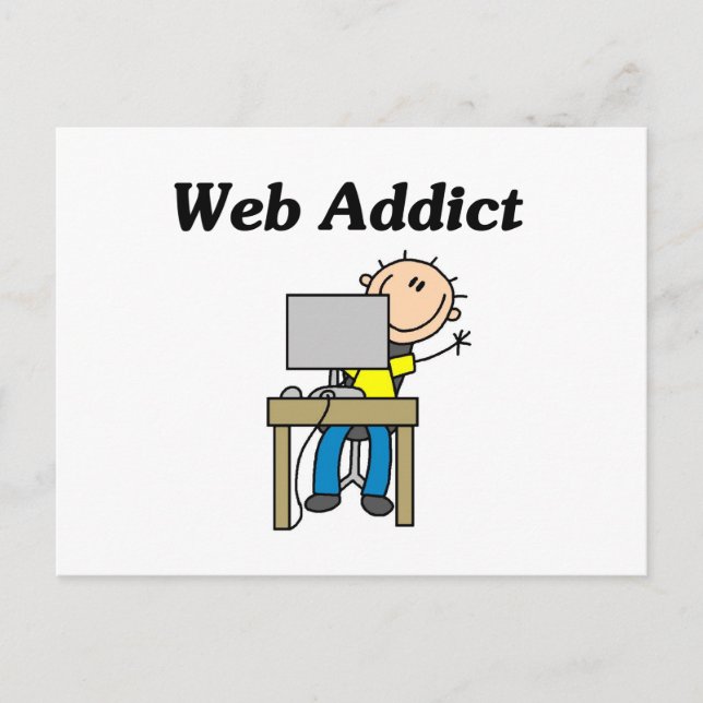 Postal Adicto a la Web (Anverso)