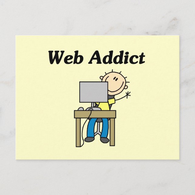 Postal Adicto a la Web (Anverso)
