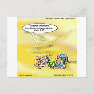 Postal Adicto Al Café Por Las Caricaturas De The Times De