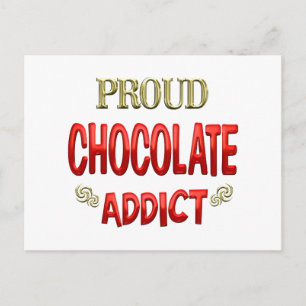 Postal Adicto al chocolate