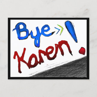 Postal ¡Adiós Karen!