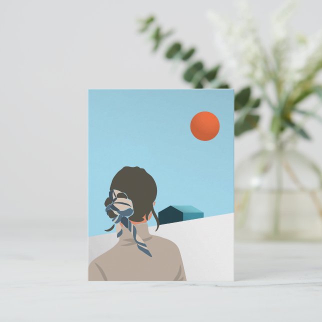 Postal Adiós, mi camiseta de amor (Anverso de pie)