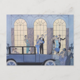 Postal Adiós por George Barbier