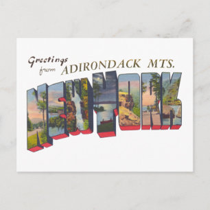 Postal Adirondack Mts del estado de Nueva York