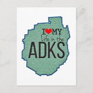 Postal Adirondack Post Card