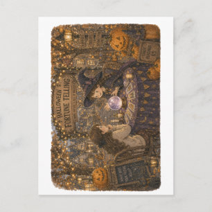Postal Adivinación de Halloween para amantes de las fiest