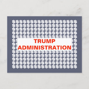 Postal Administración Trump Rótulos en dólares