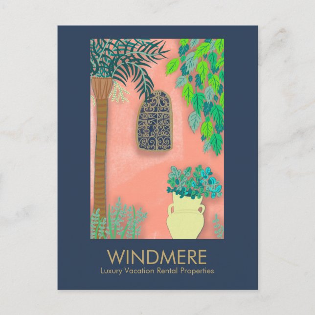 Postal Administrador de propiedades de Luxury Real Estate (Anverso)