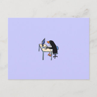 Postal administrador del sistema de pingüino tux