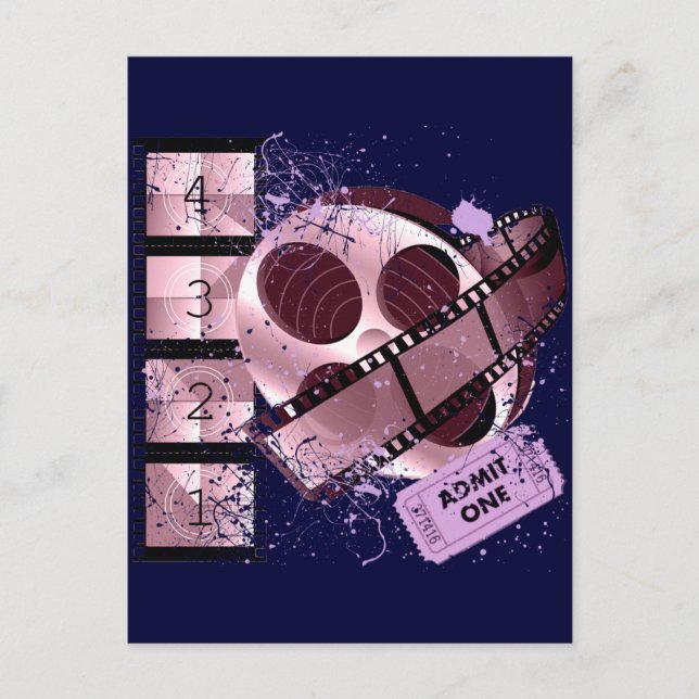 POSTAL ADMITIR UN DISEÑO DE PELÍCULA (Anverso)