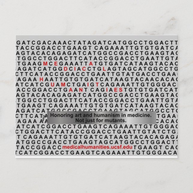 Postal ADN del humanismo médico (Anverso)