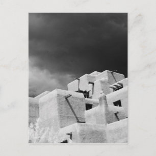 Postal Adobe estilo Pueblo Inn en Loretto, Santa Fe, Nuev