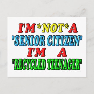 Postal Adolescente reciclada
