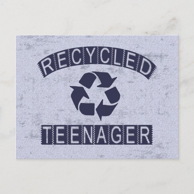 Postal Adolescente reciclada (Anverso)